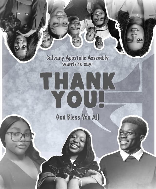 CAA Oxford thank you social graphic with youth group collage